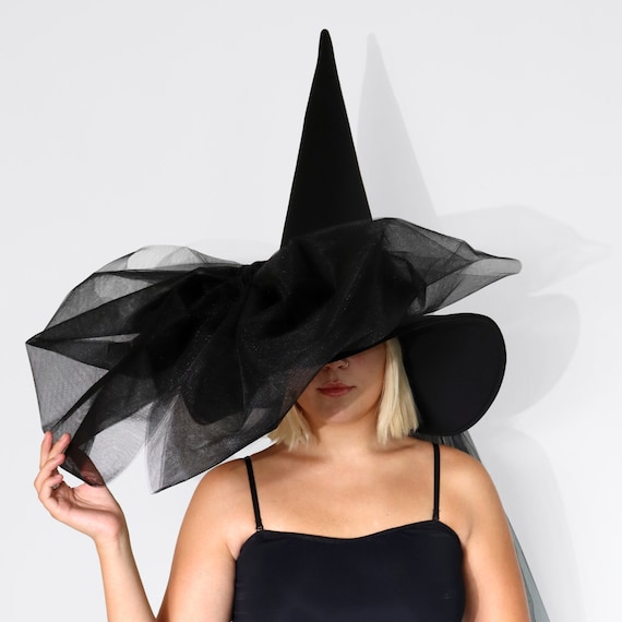 Halloween witch hat with bow