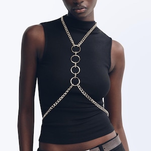 Chain Harness Bra - Etsy display picture 1