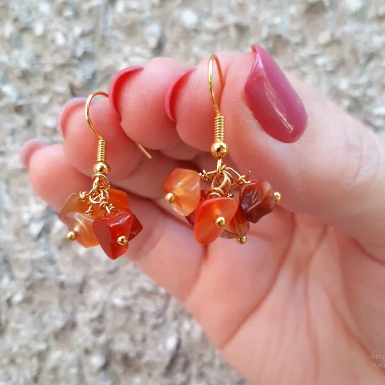 Natural Carnelian Earrings Carnelian Jewelry Crystal Drop Etsy UK