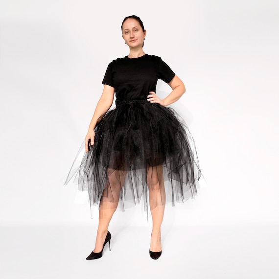 Halloween Tulle Tutu Skirt: Witch Costume Party Skirt
