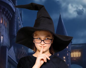 Pointy Witch or Wizard Hat: Crooked Halloween Costume Hat