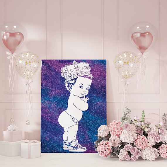 Canvas Gender Reveal With Glitter. Baby Shower Kit. Baby Gender  Announcement. Girl or Boy 