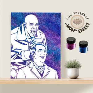 Glitter Portrait - Great gift idea for Wedding, Birthday.