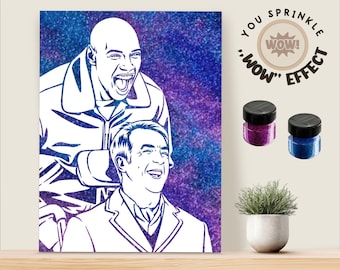 Glitter Portrait - Great gift idea for Wedding, Birthday.