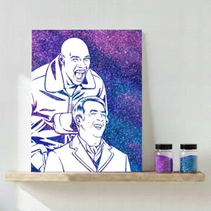 Glitzer-Portrait. Ein tolles Geschenk für Hochzeit oder Geburtstag.