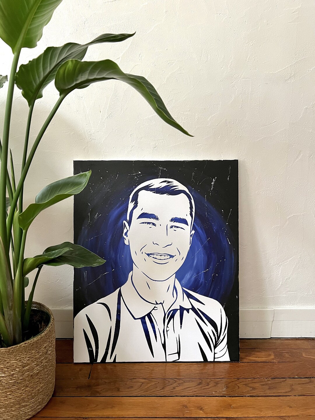 DIY Portrait to Paint Yourself. Personalized Portrait on Canvas From