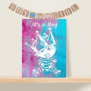 Baby Announcement Kit for a Magical Baby Shower. Gender Reveal.