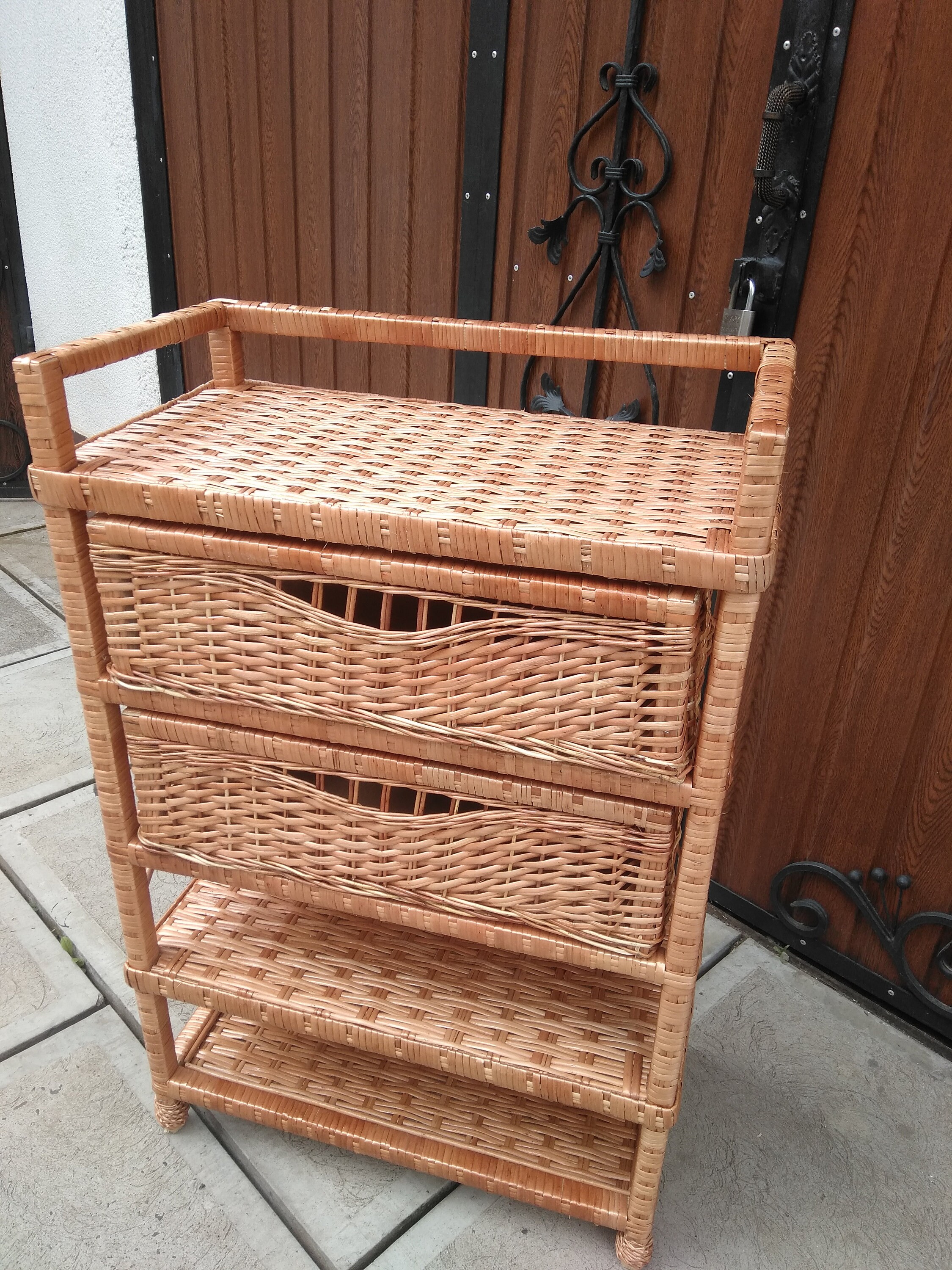 Wicker Etagere with Etsy