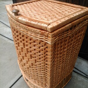 Großer rechteckiger Korb mit Deckel Deckelkorb Wäschekorb | Etsy