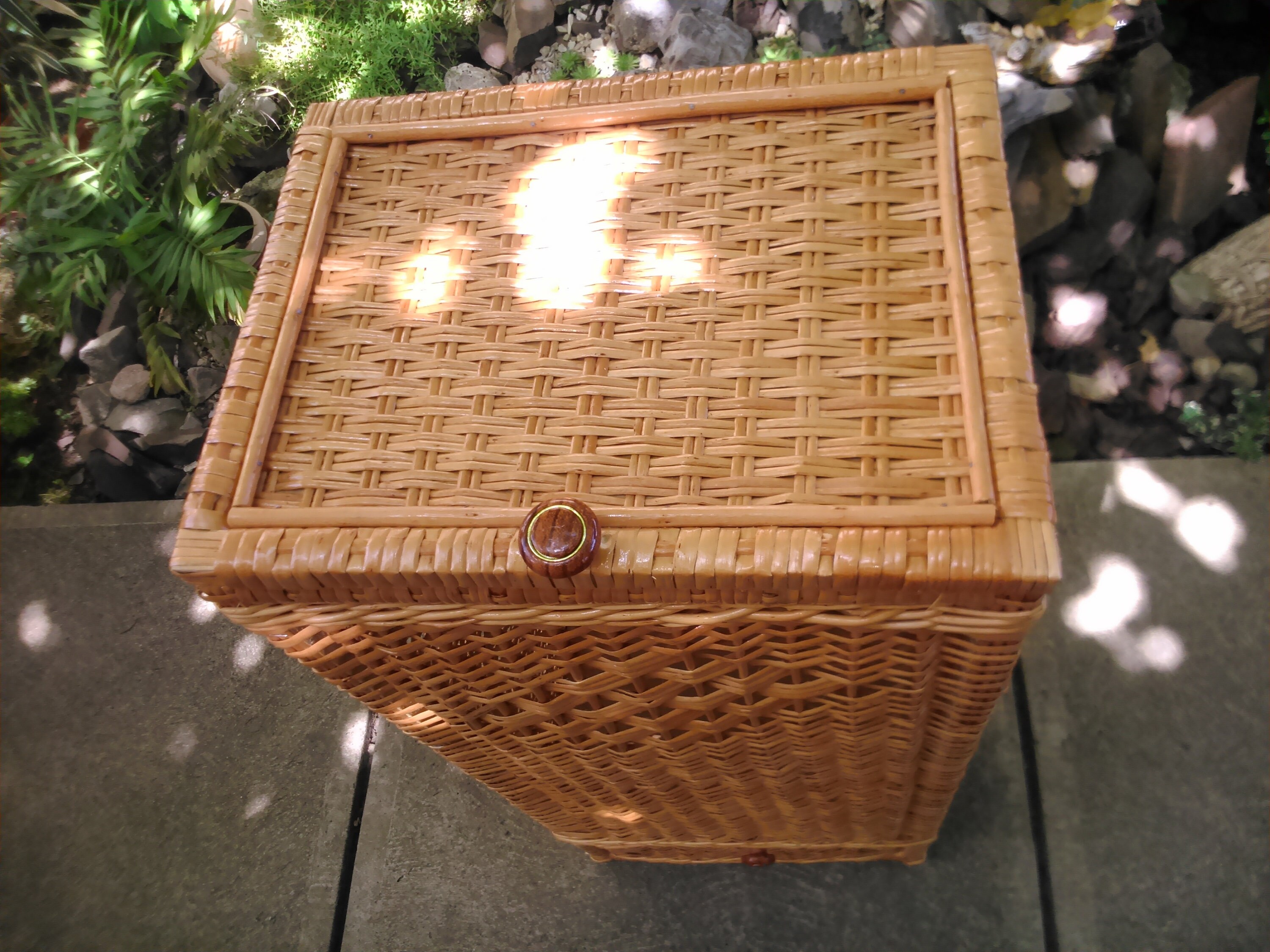 Large Rectangular Basket with LidScandinavianstyle Laundry Etsy
