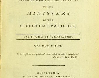 Scottish Parish Records - The Statistical Account of Scotland - 21 Vols Books On USB - Scotland Highlands Genealogy Places Customs Ancestry