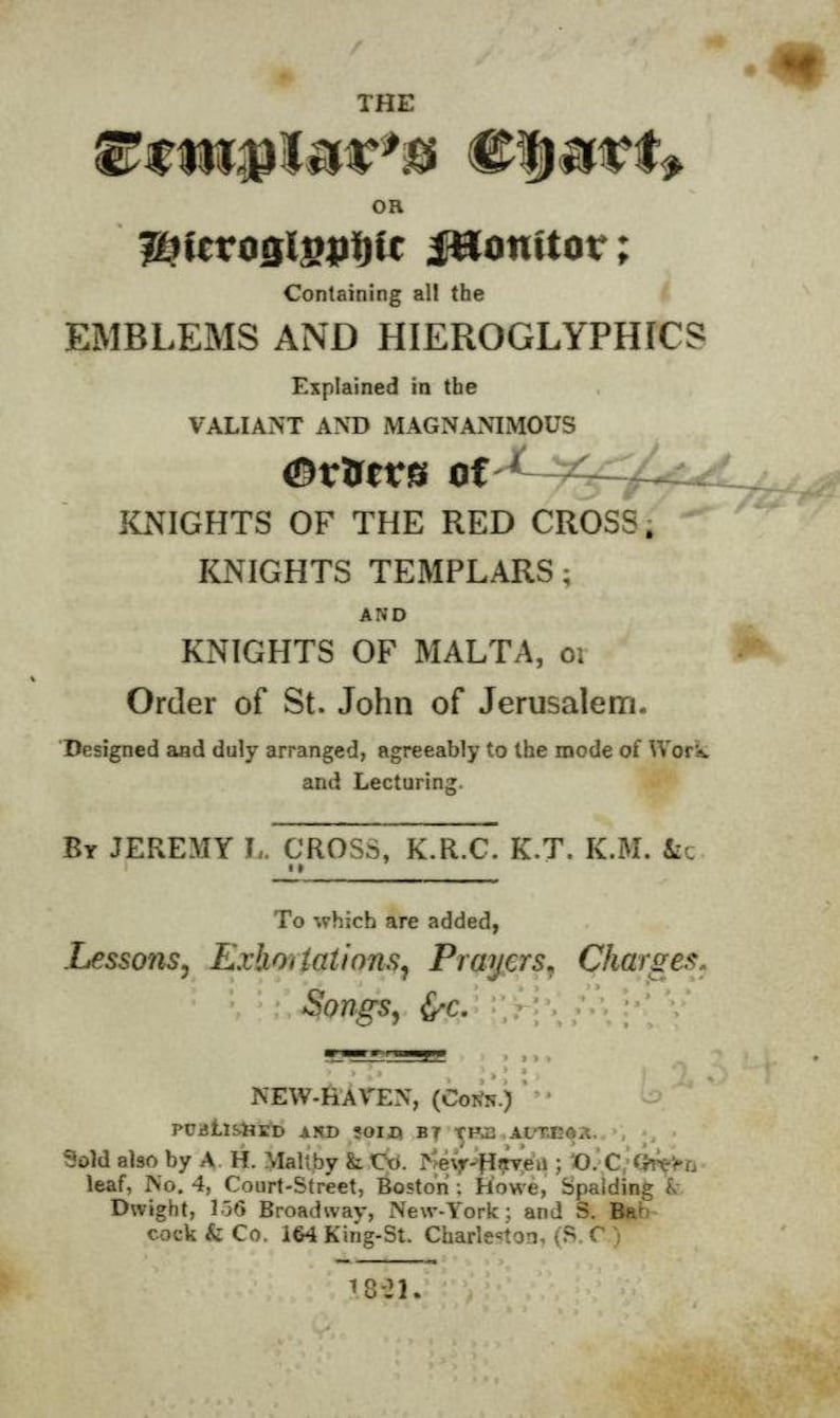 KNIGHTS TEMPLAR - 2O3 Rare Antique Books On USB - Freemasonry Freemasons Ancient Masonic Order Secret Society Rites Rituals Customs Symbols image 5