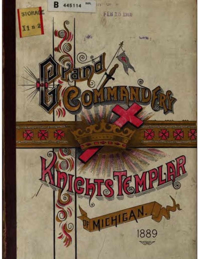 KNIGHTS TEMPLAR - 2O3 Rare Antique Books On USB - Freemasonry Freemasons Ancient Masonic Order Secret Society Rites Rituals Customs Symbols image 2