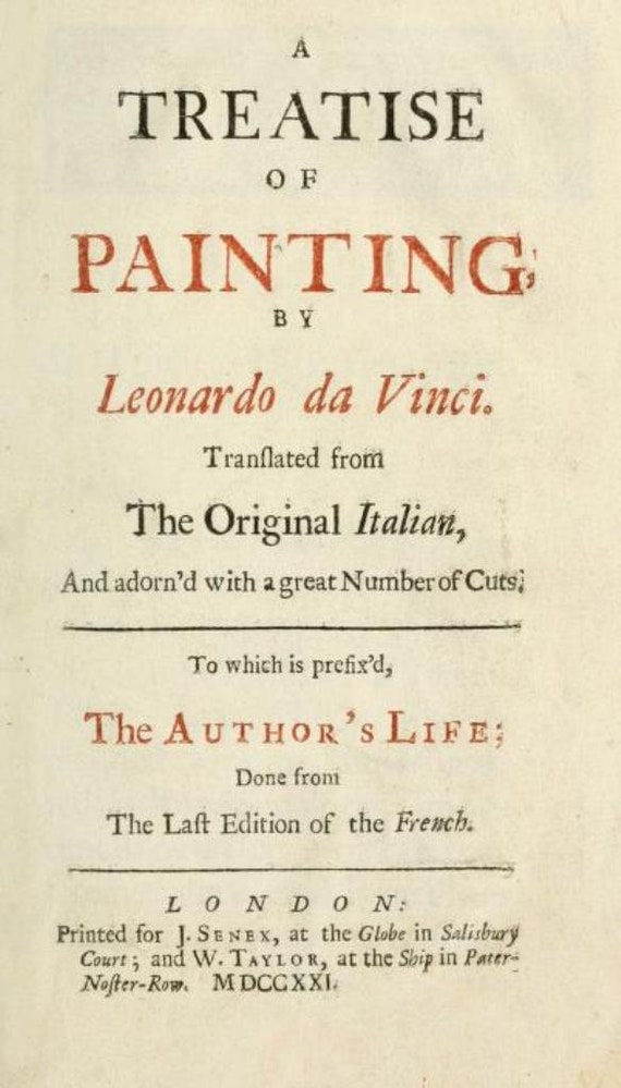 イタリアの専門職人の手によるLeonardo Da Vinci の書物の復元作品 絵画論 (レオナルド) - Wikipedia