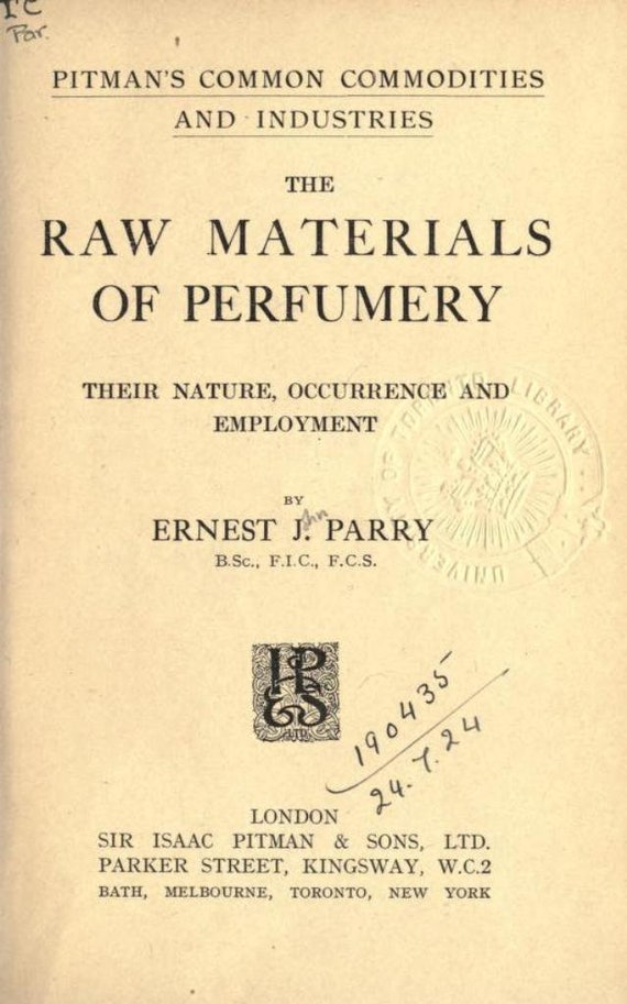 Perfume making book hot sale