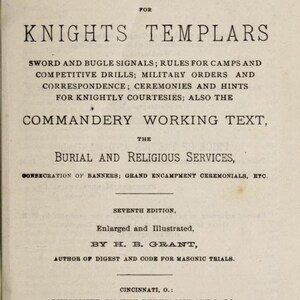 KNIGHTS TEMPLAR - 2O3 Rare Antique Books On USB - Freemasonry Freemasons Ancient Masonic Order Secret Society Rites Rituals Customs Symbols image 4