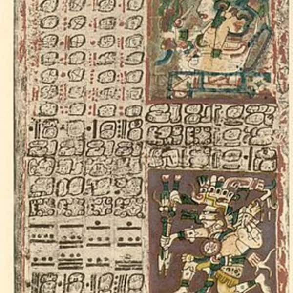 The Dresden Codex On USB - Rare Ancient Mayan Manuscript Mysterious Hieroglyphics South America History Maya Civilization Calendar Secrets