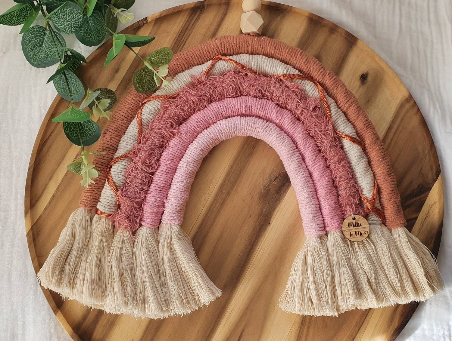 Large macrame rainbow wall hanging Etsy