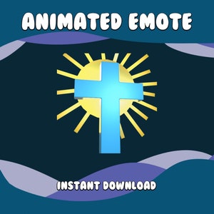 Animated Twitch Emote Cross, twitch emoted animated, twitch emotes, cross twitch emote, discord emotes. Christian Cross
