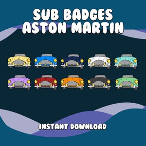 Aston Martin - Twitch Sub/bit Badges, Subscribe Badges, Bit Badges, Twitch Sub Badges, Bit Badges Twitch