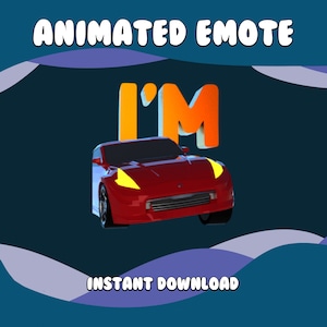 I&#39;M OUT Twitch Emote Animated, twitch emote animated, twitch emotes, Car twitch emote, discord emotes, 3d, Anim Emote, Im out