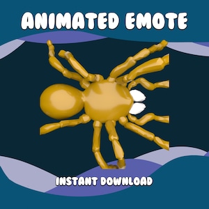 Spinne Emote, Animiertes Twitch Emote, Halloween Emotes, Twitch Emotes, Krabbeln Emotes, Gruselige Emotes, Gruselige Emotes