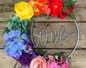 Summer 2021 Pride month love is love series script wreath