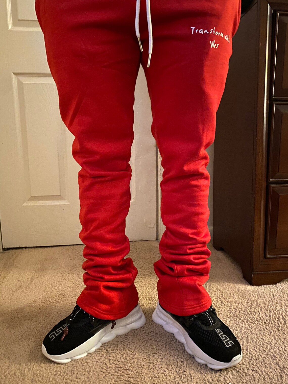 Super stacked sweatpants | Etsy