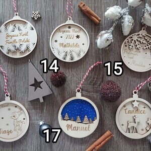 Personalized Christmas baubles image 3