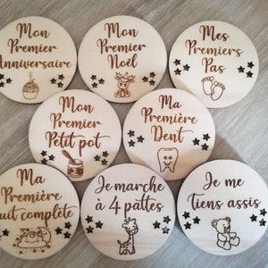 Cartes étapes " mes premières fois" (lot de 8)
