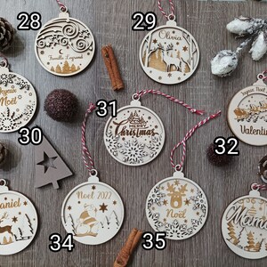 Personalized Christmas baubles image 6