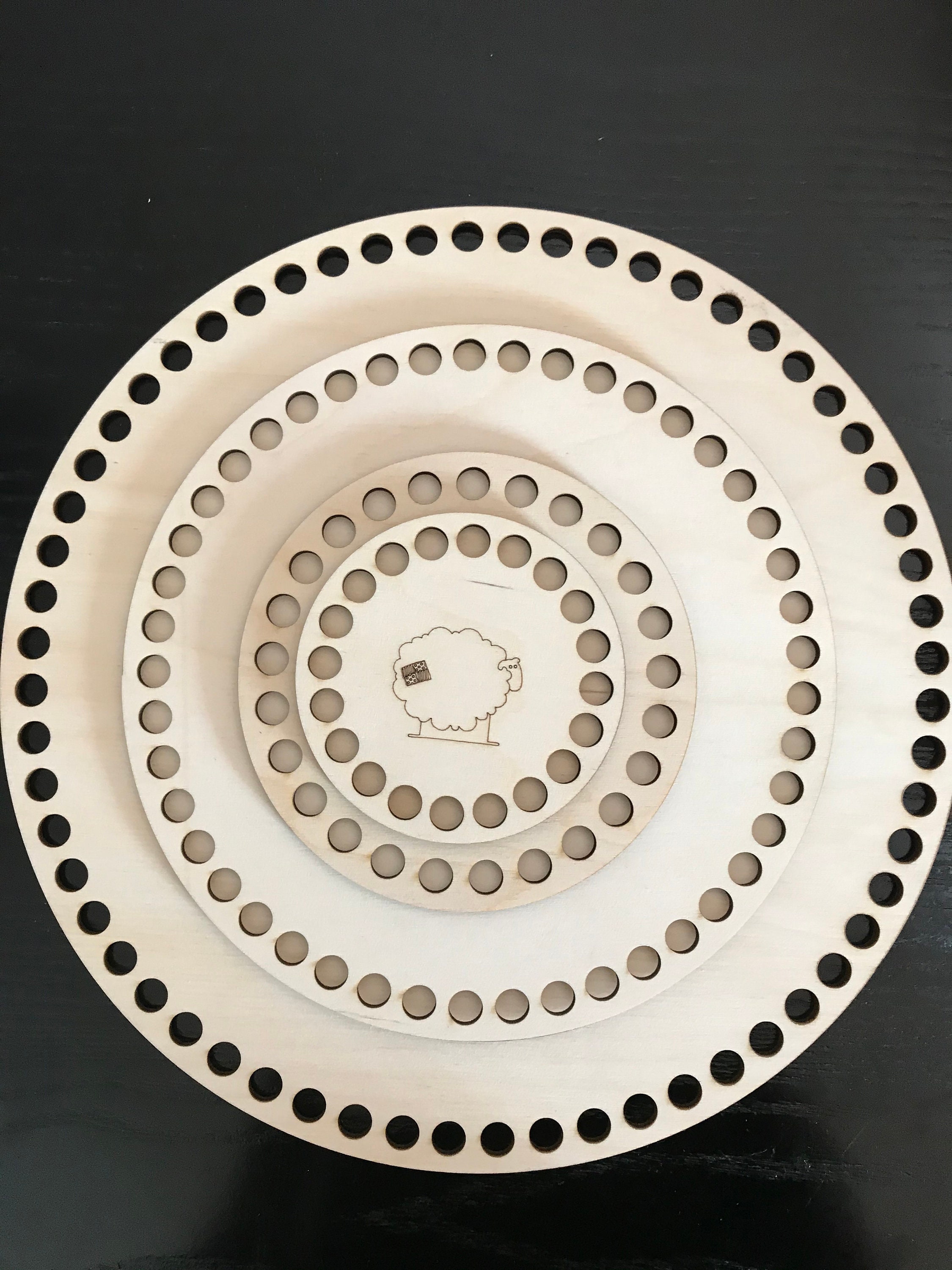 Crochet Wooden Bases for Baskets. Diameter Etsy