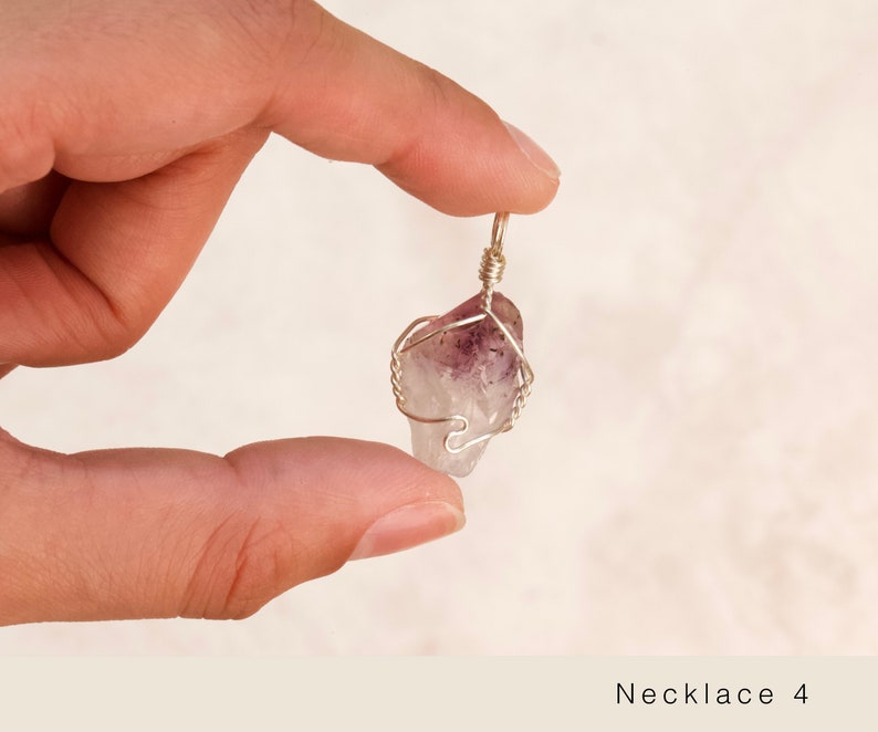 Amethyst Wire Wrapped necklace