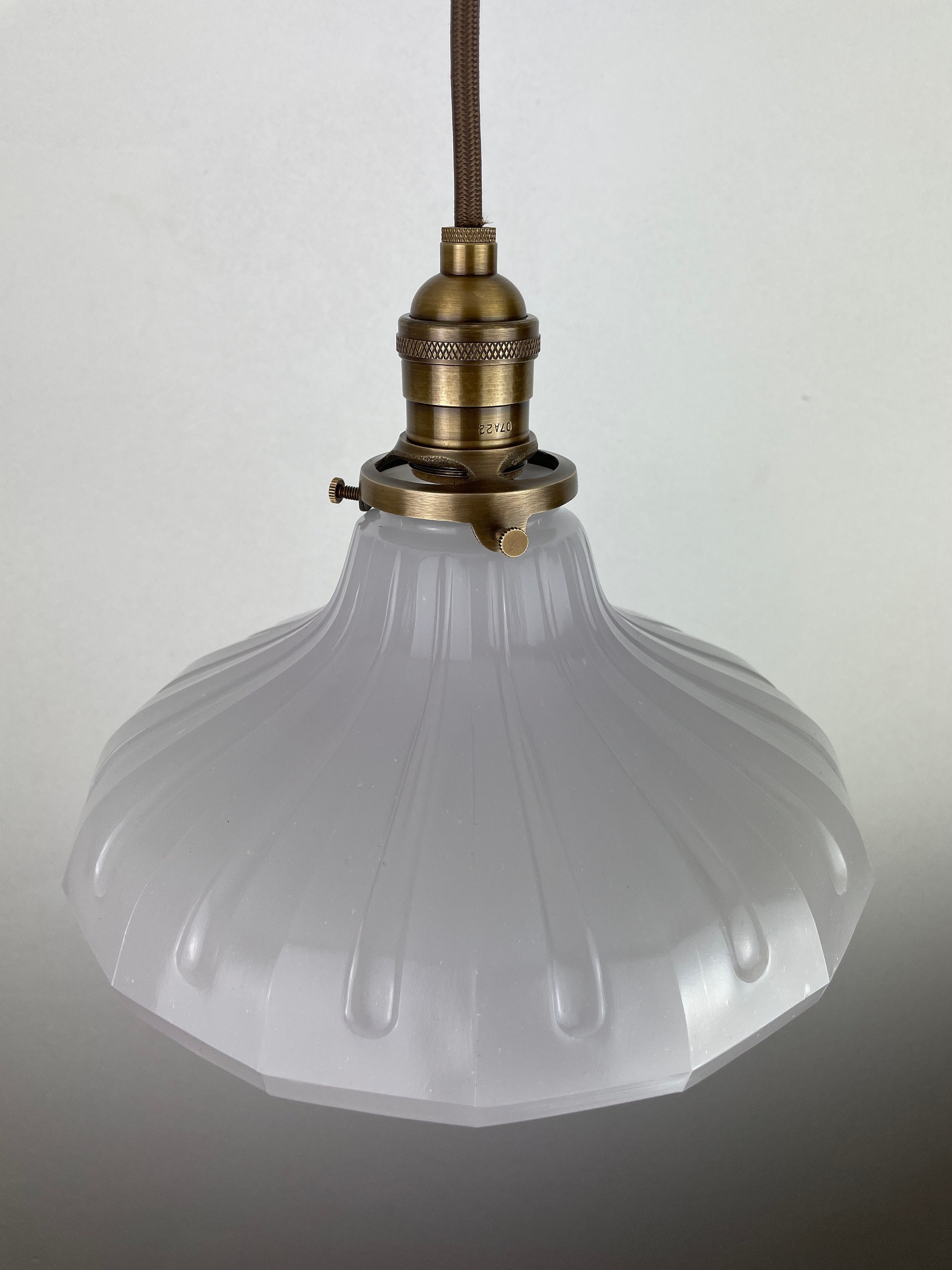 Antique Milk Glass Light