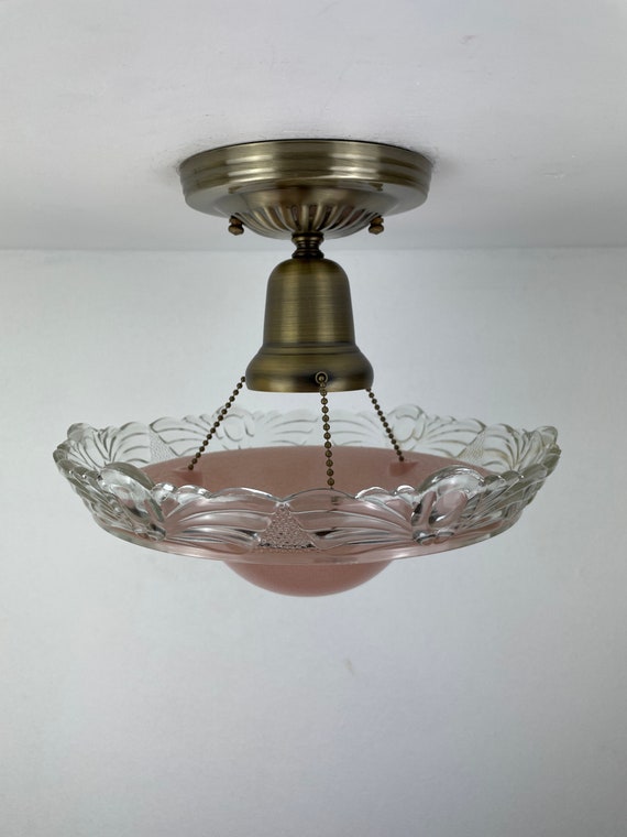 Buy Laura Ashley Natural Sorrento 3 Arm Semi-Flush Ceiling Light From