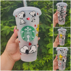 Snoopy Starbucks Cup | Starbucks Tumbler | Custom Starbuck Cup | Snoopy Cup | Starbuck Snoopy Cup | Cute Snoopy Starbuck Cup | Snoopy Cup