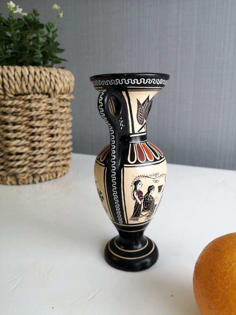 D. Vassilopoulos Vintage Vase, Greek Ceramic Vase Etsy
