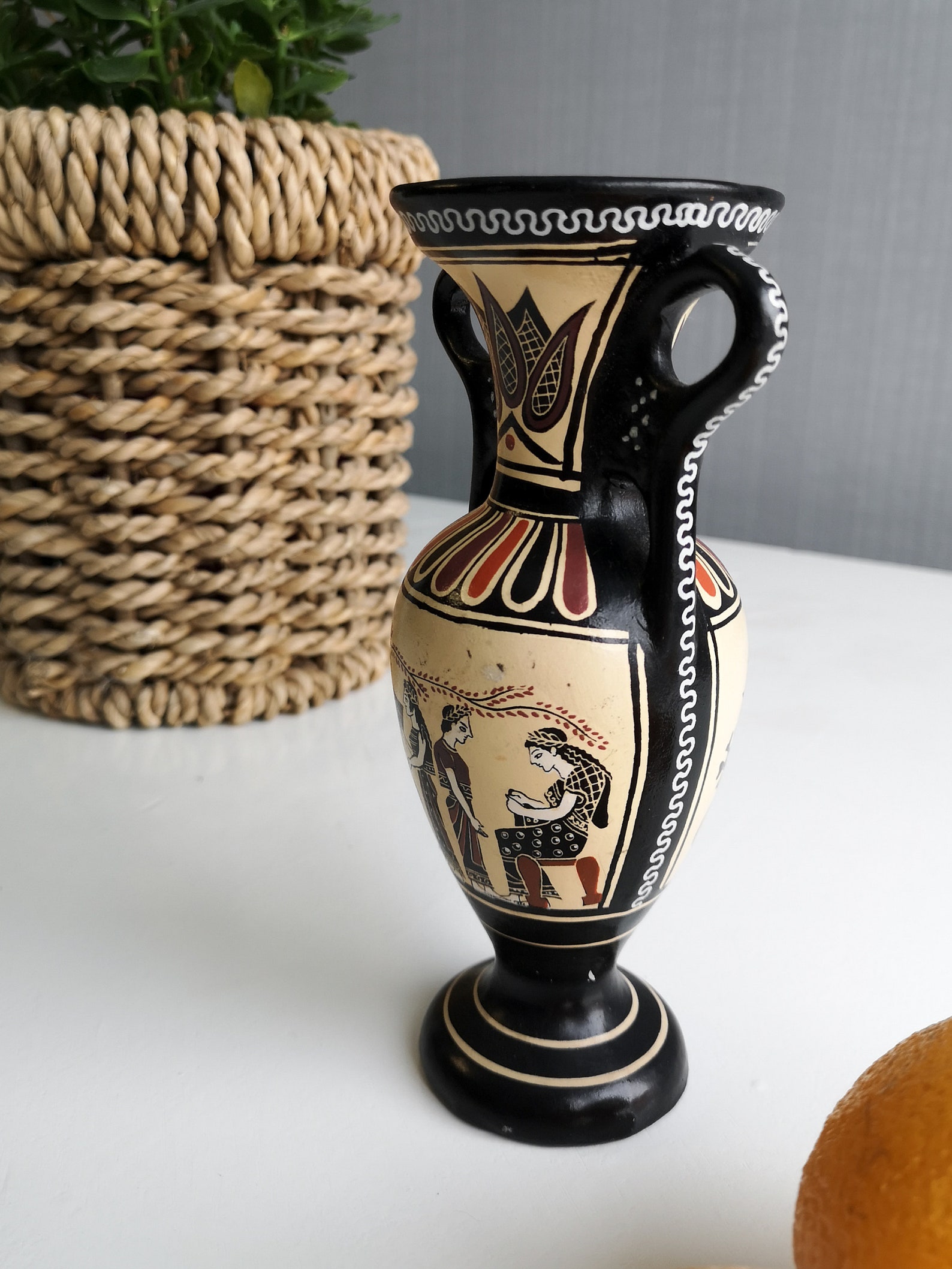 D. Vassilopoulos Vintage Vase, Greek Ceramic Vase Etsy