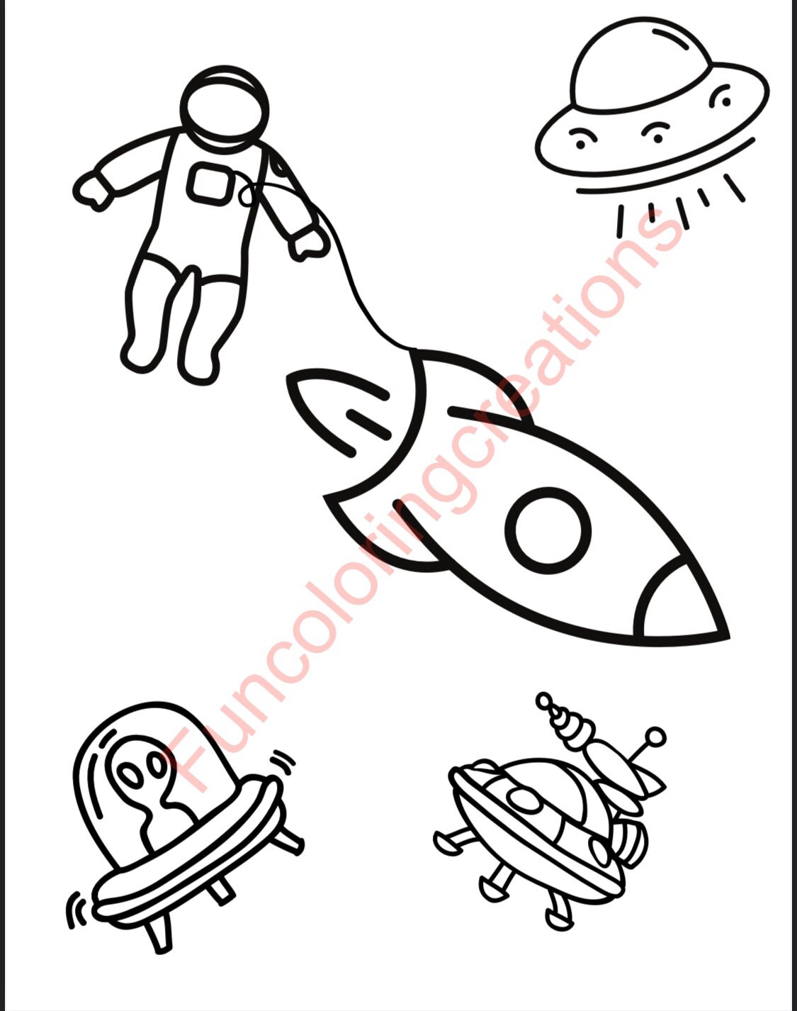 Lost in space coloring page for kids coloring page for | Etsy