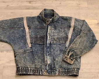 puffer jean jacket