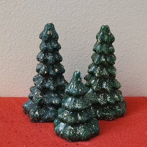 3 Vintage Christmas Tree Candles-Gurley Style-Vintage Christmas-Christmas Decor-Vintage Candle-Christmas Candles-Centerpiece