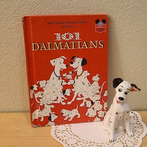 1980's Disney 101 Dalmatians Pongo Figurine-Vintage Disney-Disney Decor-Nursery-Kids Room-Disney Collectible-Dog-Dalmatian Dog