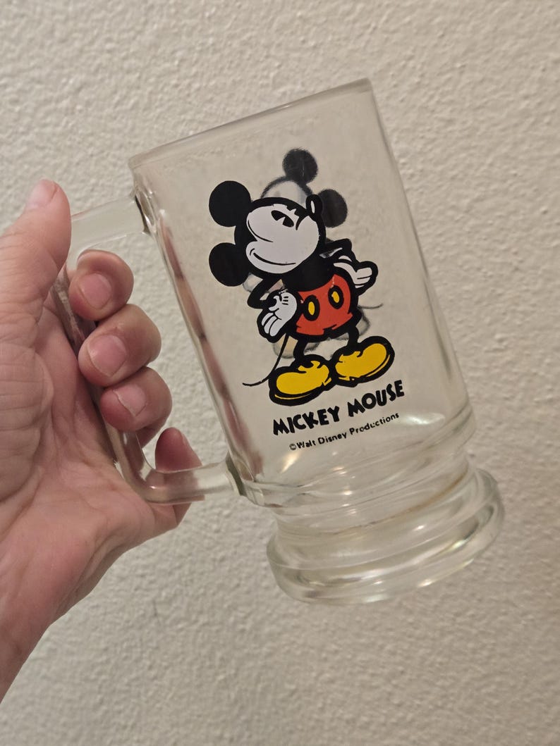 2 Vintage Disney Mickey Mouse & Minnie Mouse Beer Stein Mugs image 6