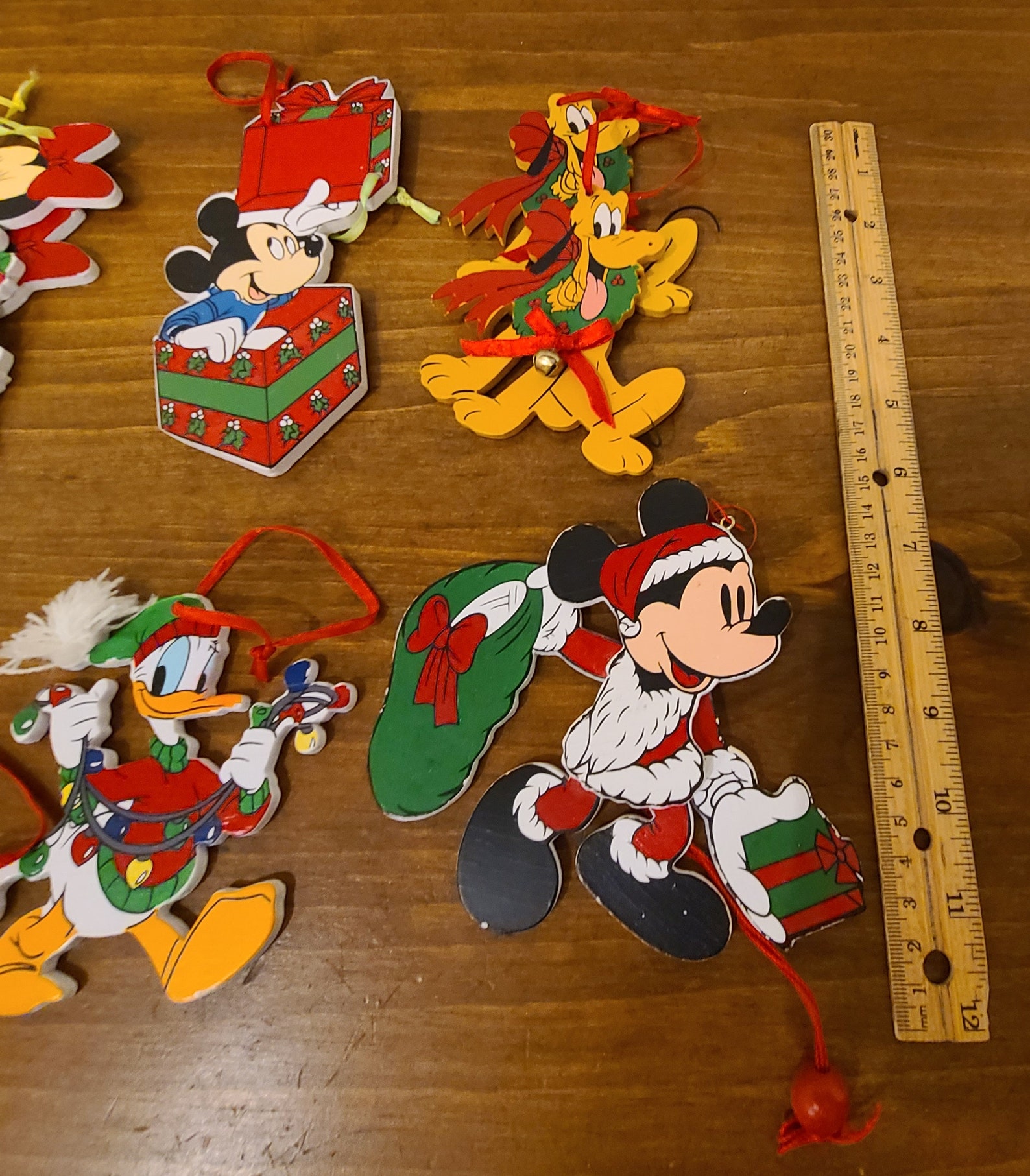 9 Vintage Wooden Disney Ornaments Etsy