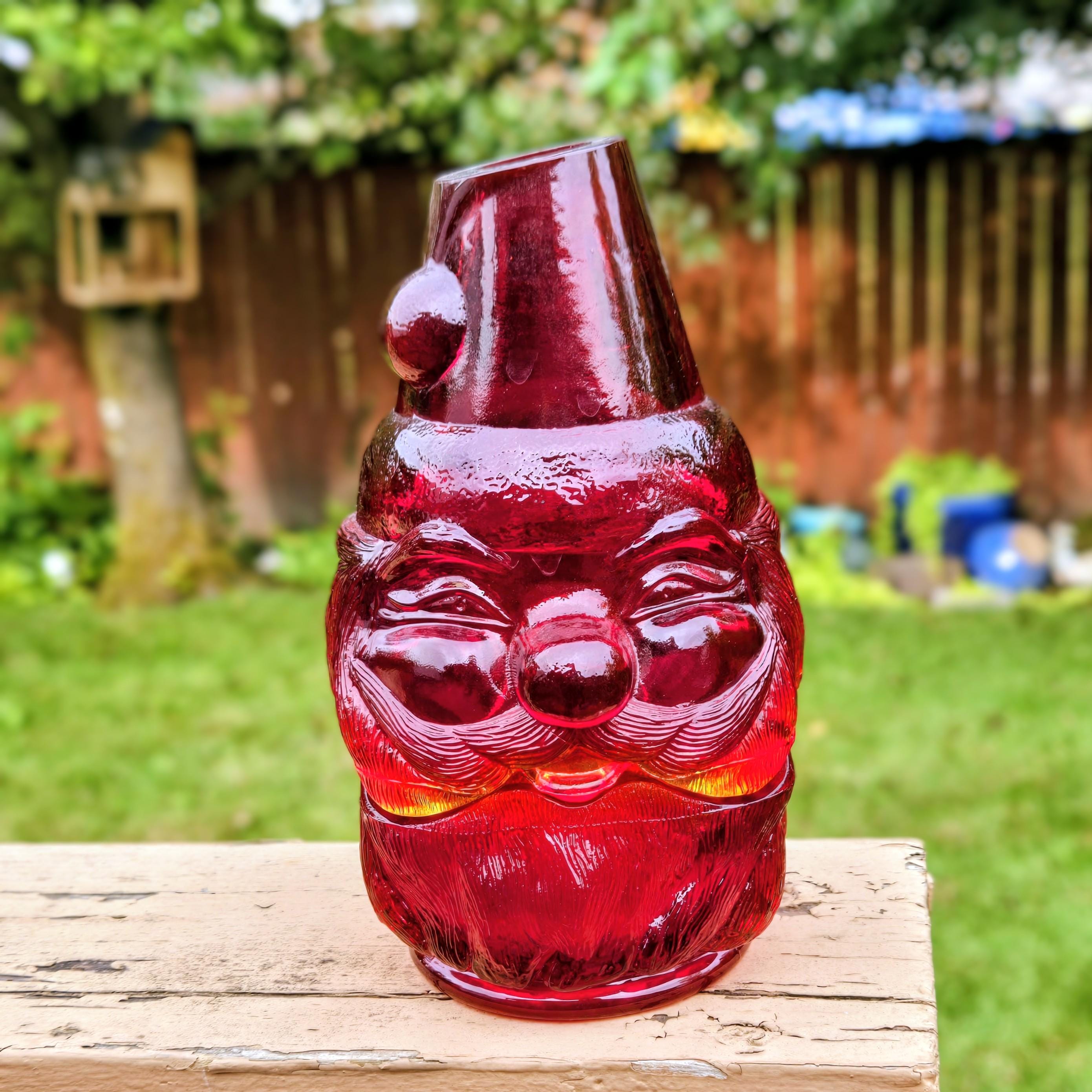 Amberina Glass Oil Lamp - Etsy