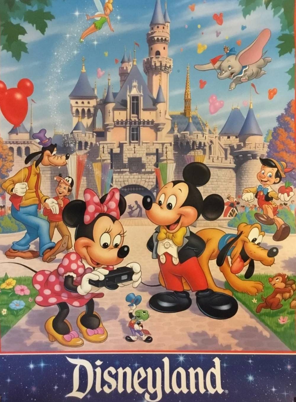 1990's Unopened Disneyland Souvenir Poster-vintage Disney-disney