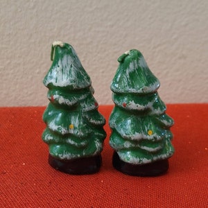 Vintage 3 1/2&quot; Christmas Tree Candles-Vintage Christmas-Christmas Decor-Vintage Candle-Christmas Candles-Centerpiece