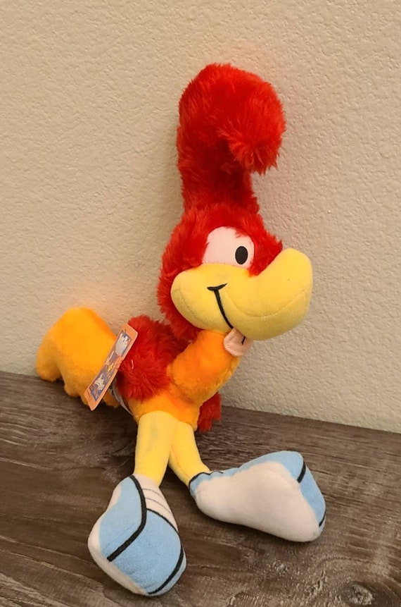 1990 Tiny Toon Little Beeper Road Runner Posable Plush