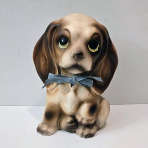 Big Eye Dog Figurine - Etsy