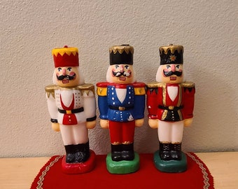 1990's Vintage Toy Soldier-Christmas Novelty Candles-Vintage Candle-Christmas Decor-Retro Candle